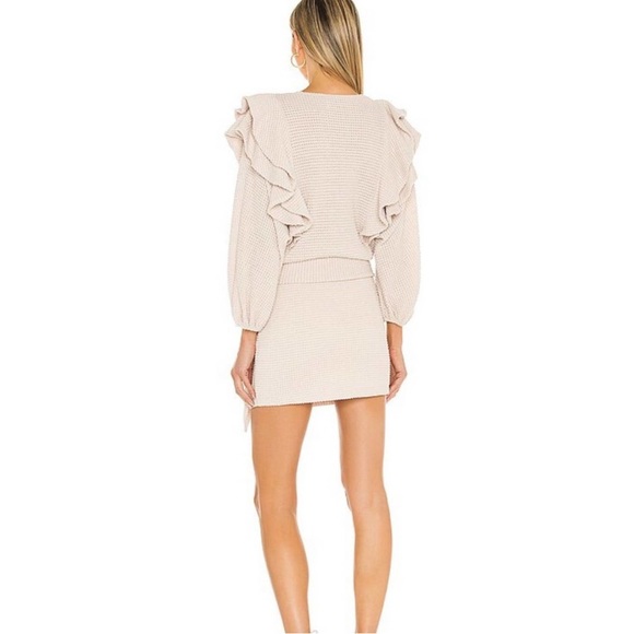 SAYLOR Gracelyn Dress In Neutral Oatmeal - small - Picture 2 of 8